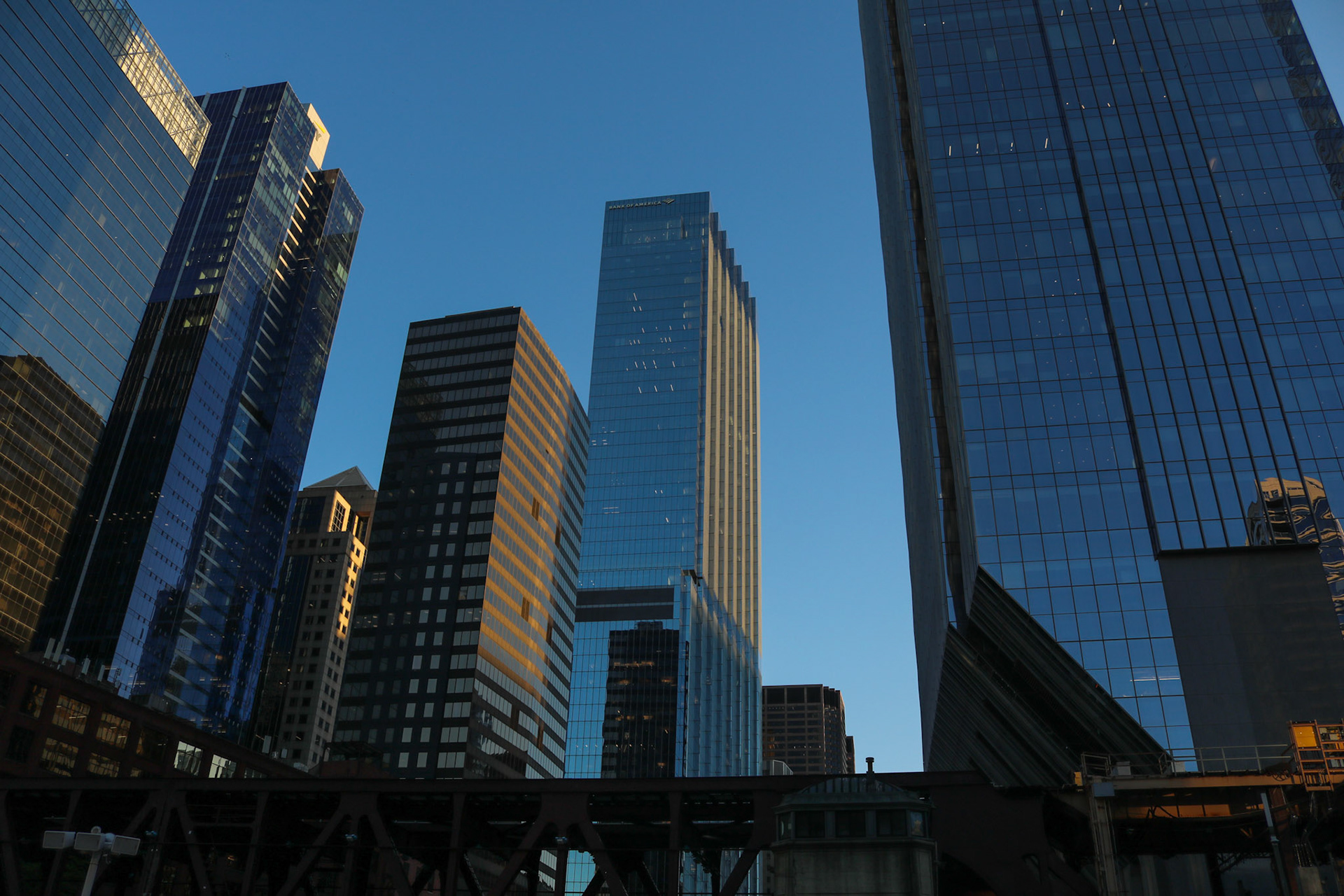 Train Tracks Through Skyline