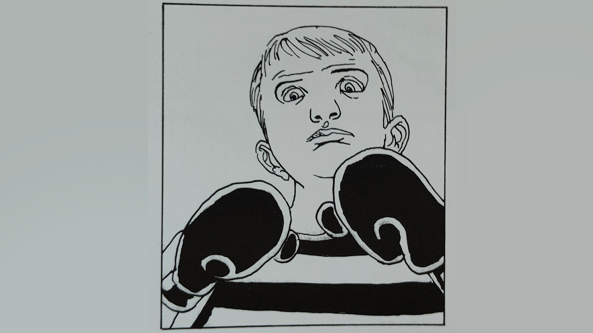Original comics frame by Asaf Hanuka