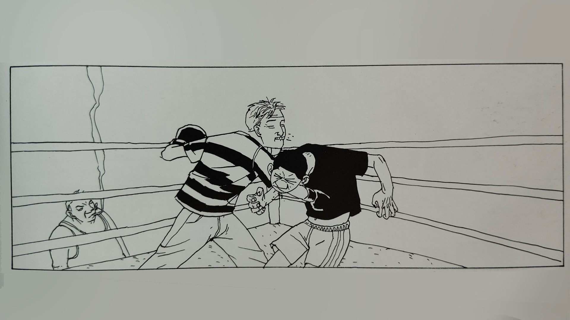 Original comics frame by Asaf Hanuka