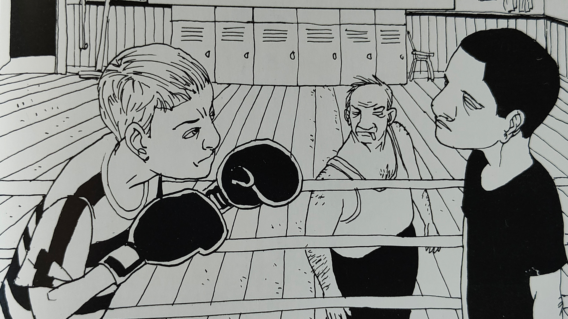 Original comics frame by Asaf Hanuka