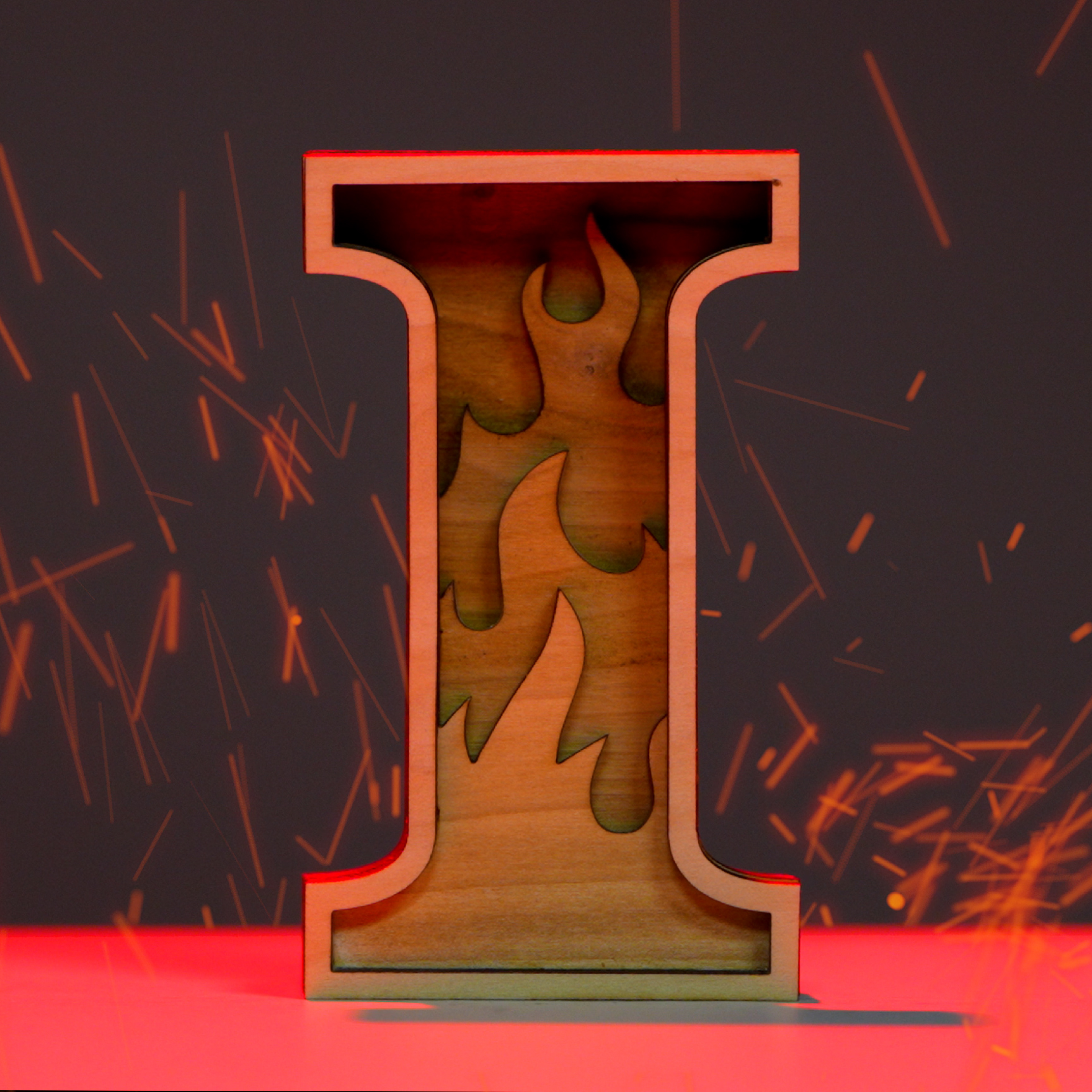 Laser-cut I