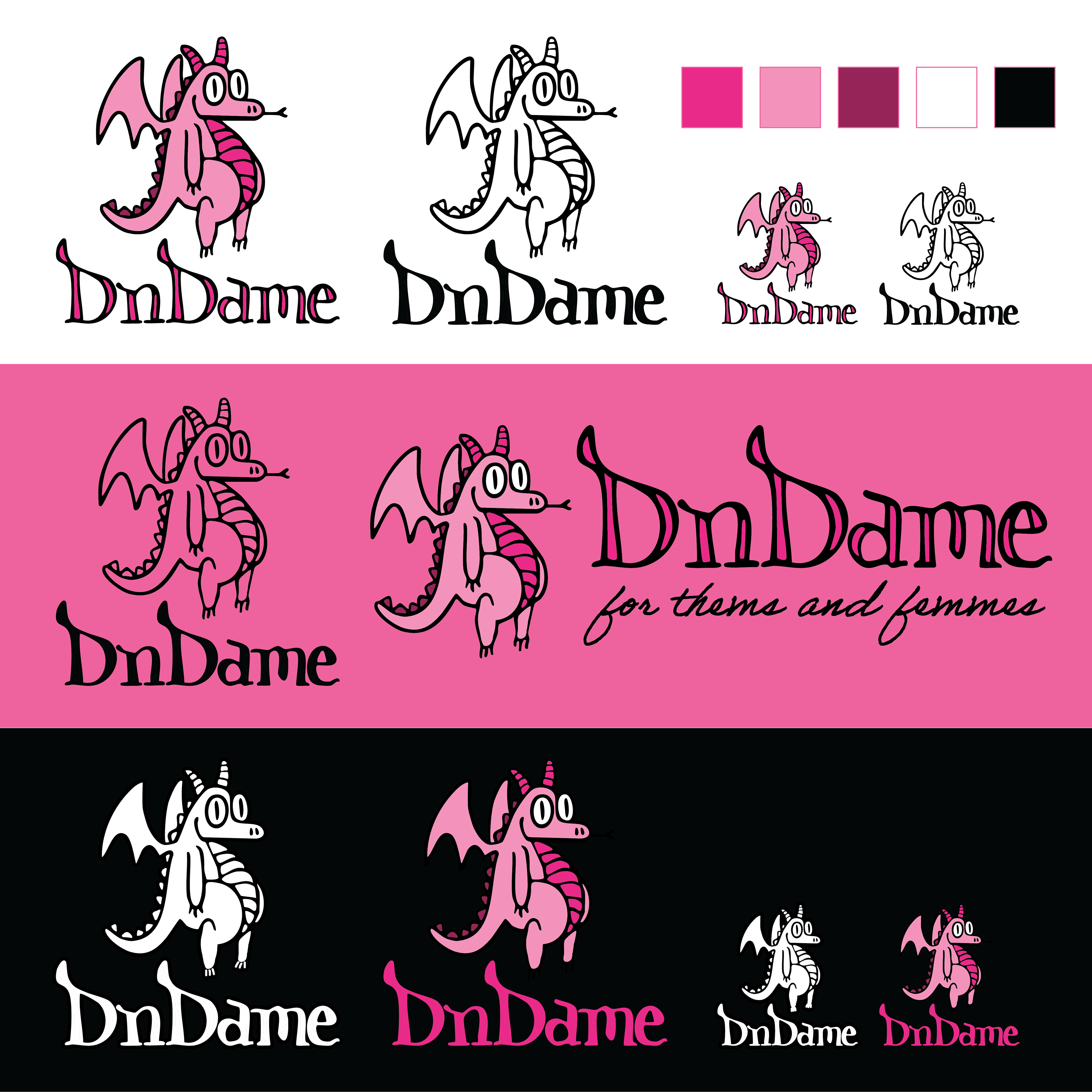 DnDame logo redesign