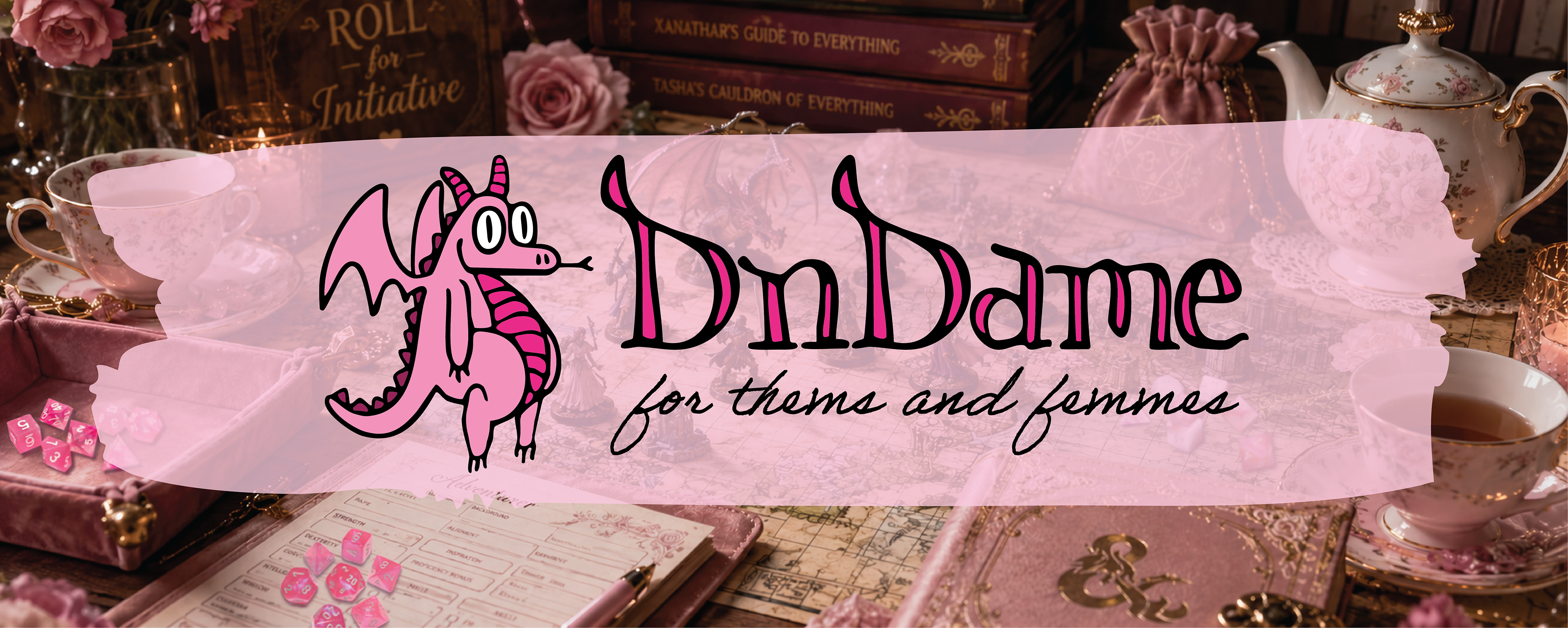 Banner design for DnDame's Etsy Storefront