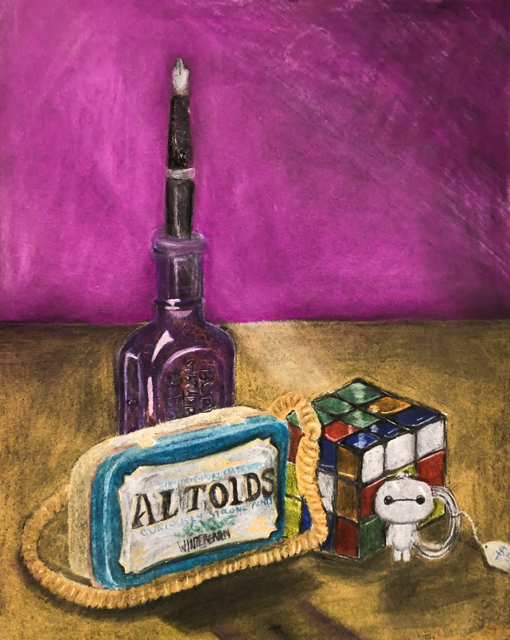 "Estate Sale" 8x10" Chalk Pastel on Paper