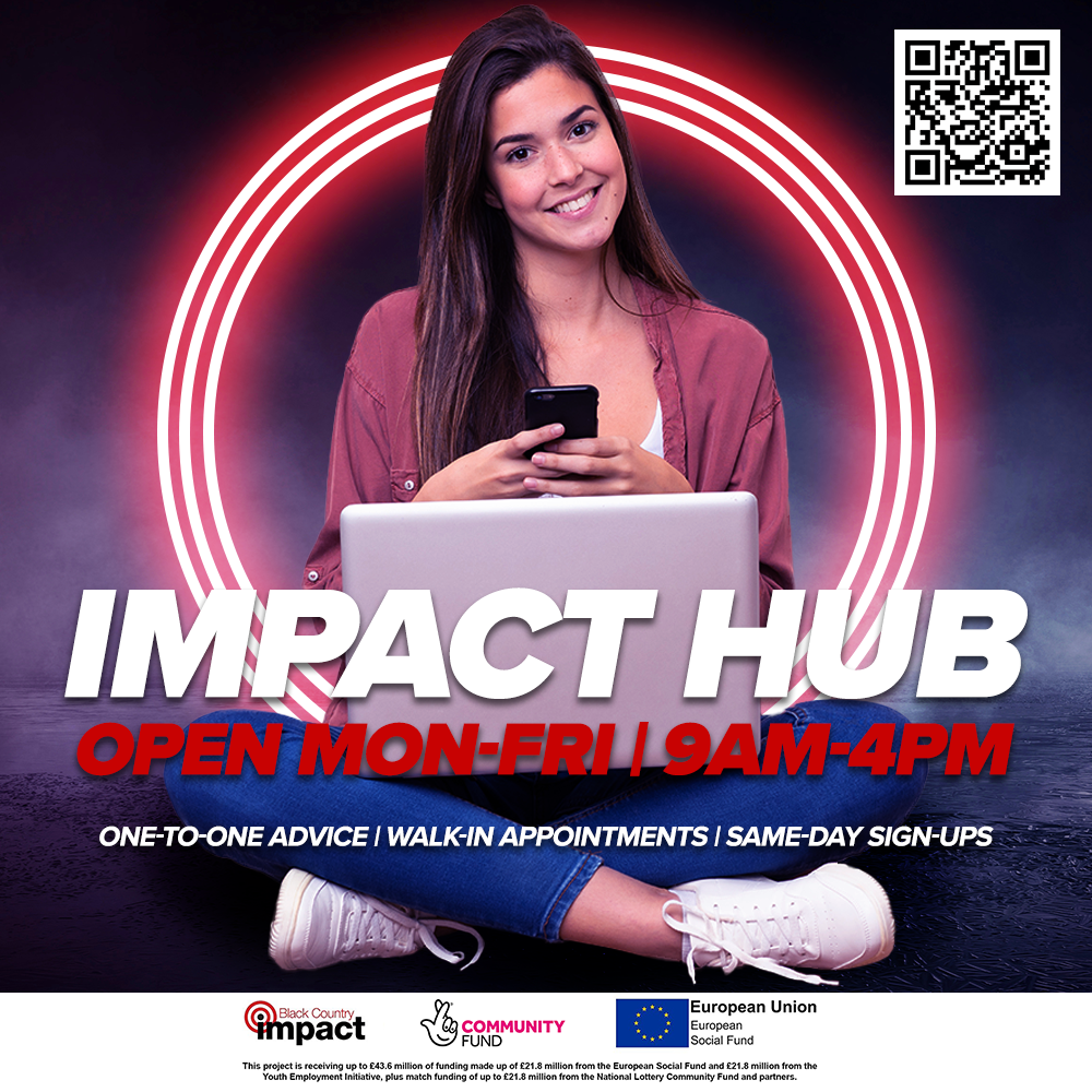 Social Media ad for the Impact Hub, posted to various community groups on Meta suite apps and used further in online paid-for ads