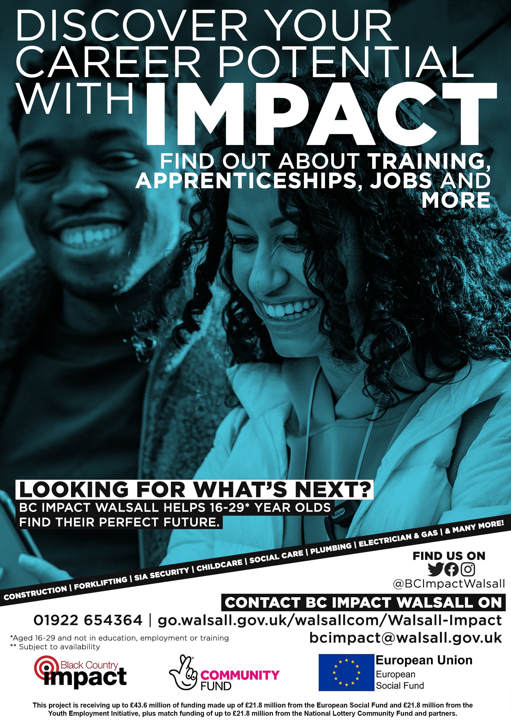 Leaflet design for general event coverage, enrolments and with local businesses. Eye catching layout with as much information as possible!