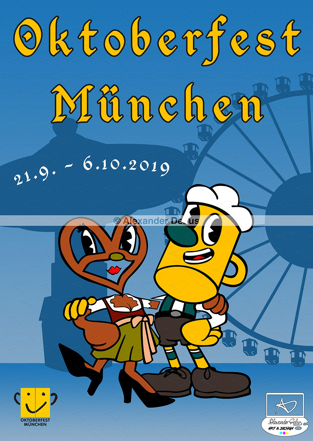 Eigenprojekt | Oktoberfestplakat Wettbebewerb 2019 - eingereichter Entwurf