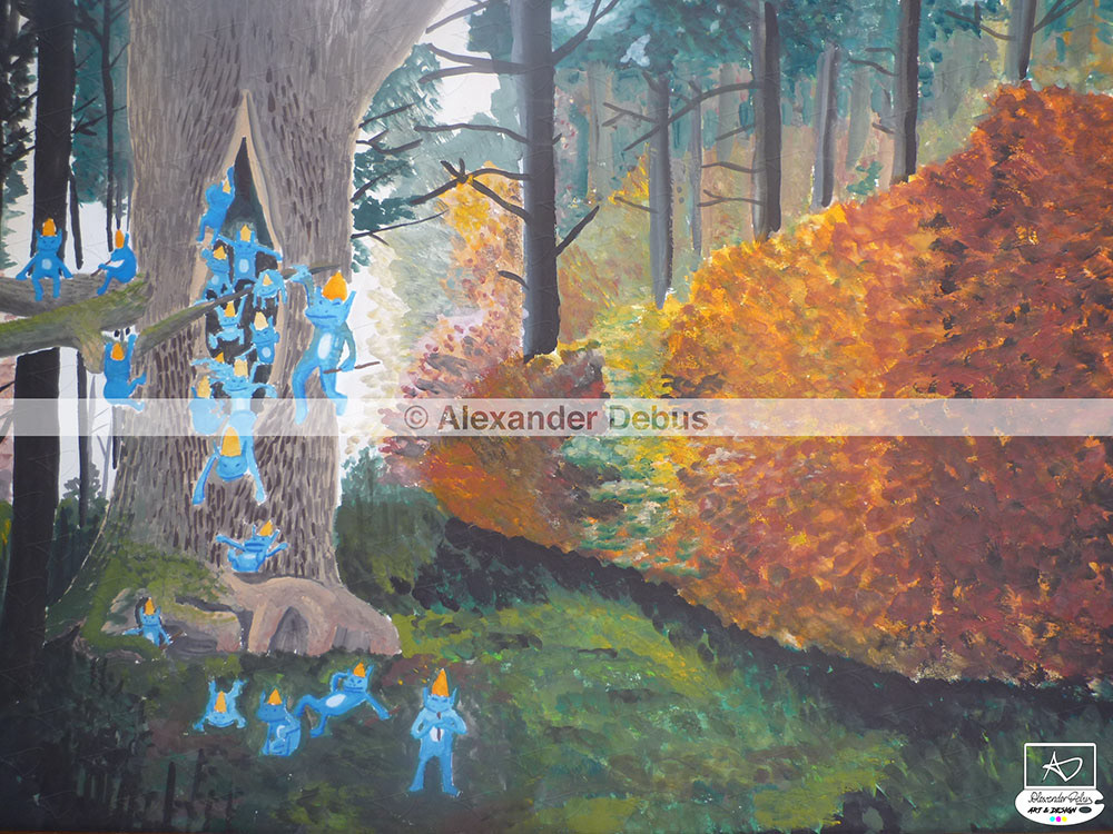 Wasserfarben-Gemälde