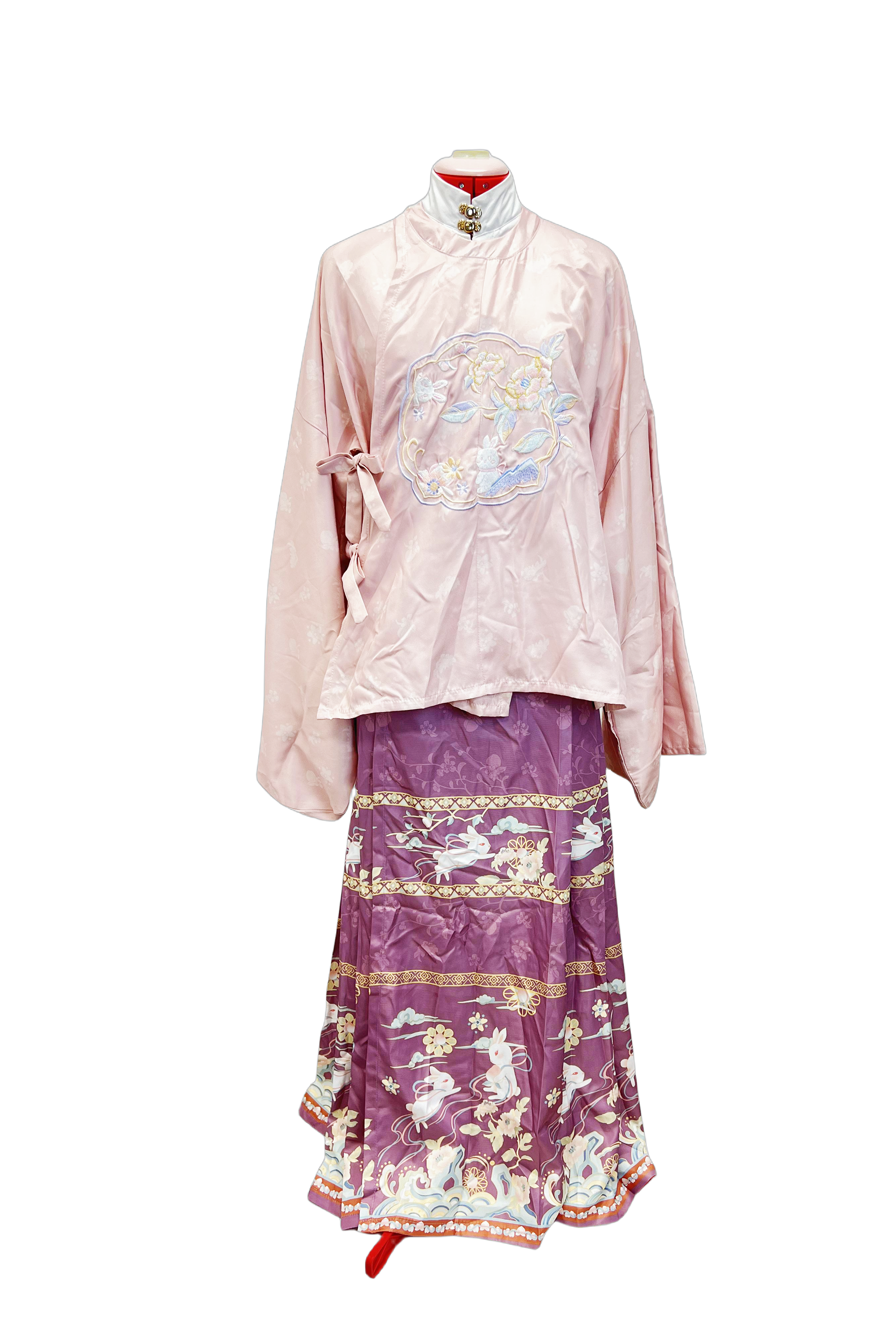 Ming Dynasty Aoqun - Pastel Bunny Set (Left)
