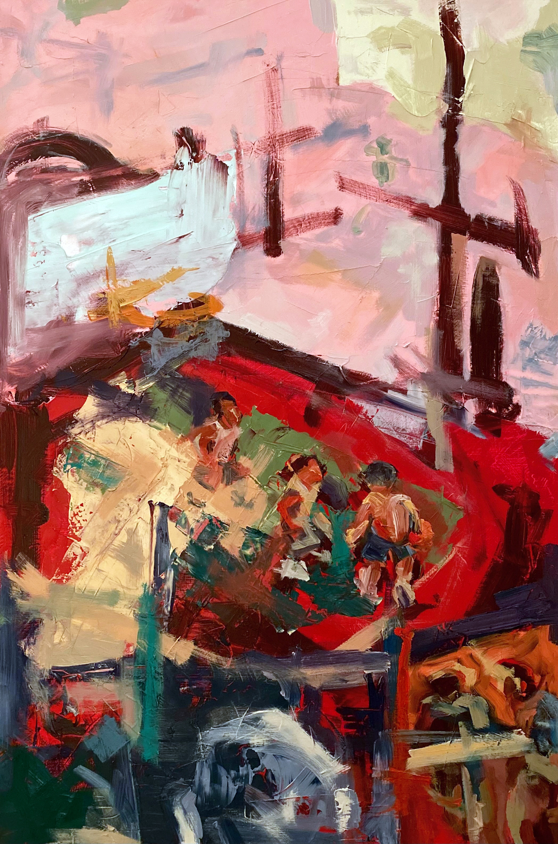 Backboard, 2022 | Oil on Canvas, 36" x 24"