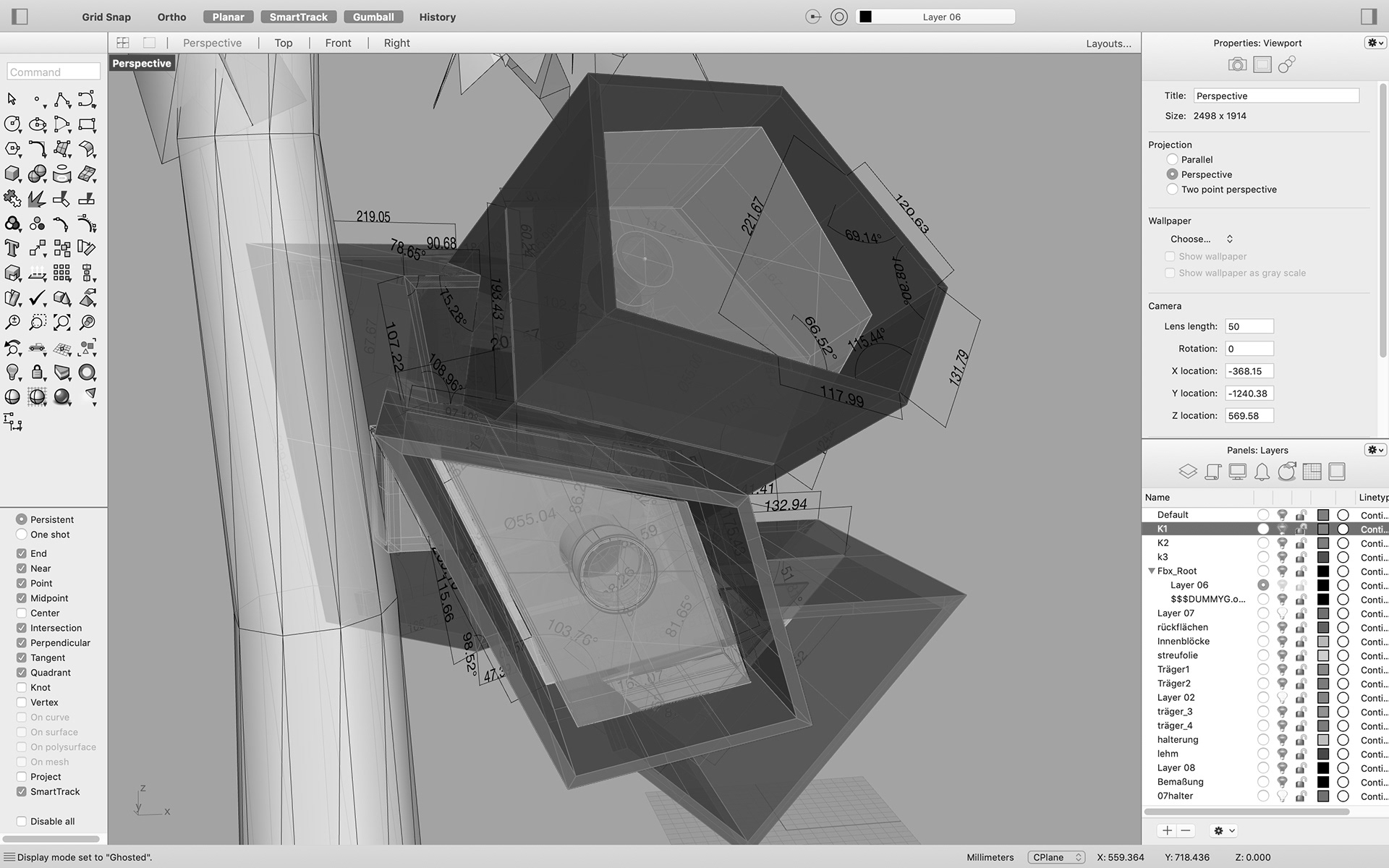 CAD modelling in rhino 3d