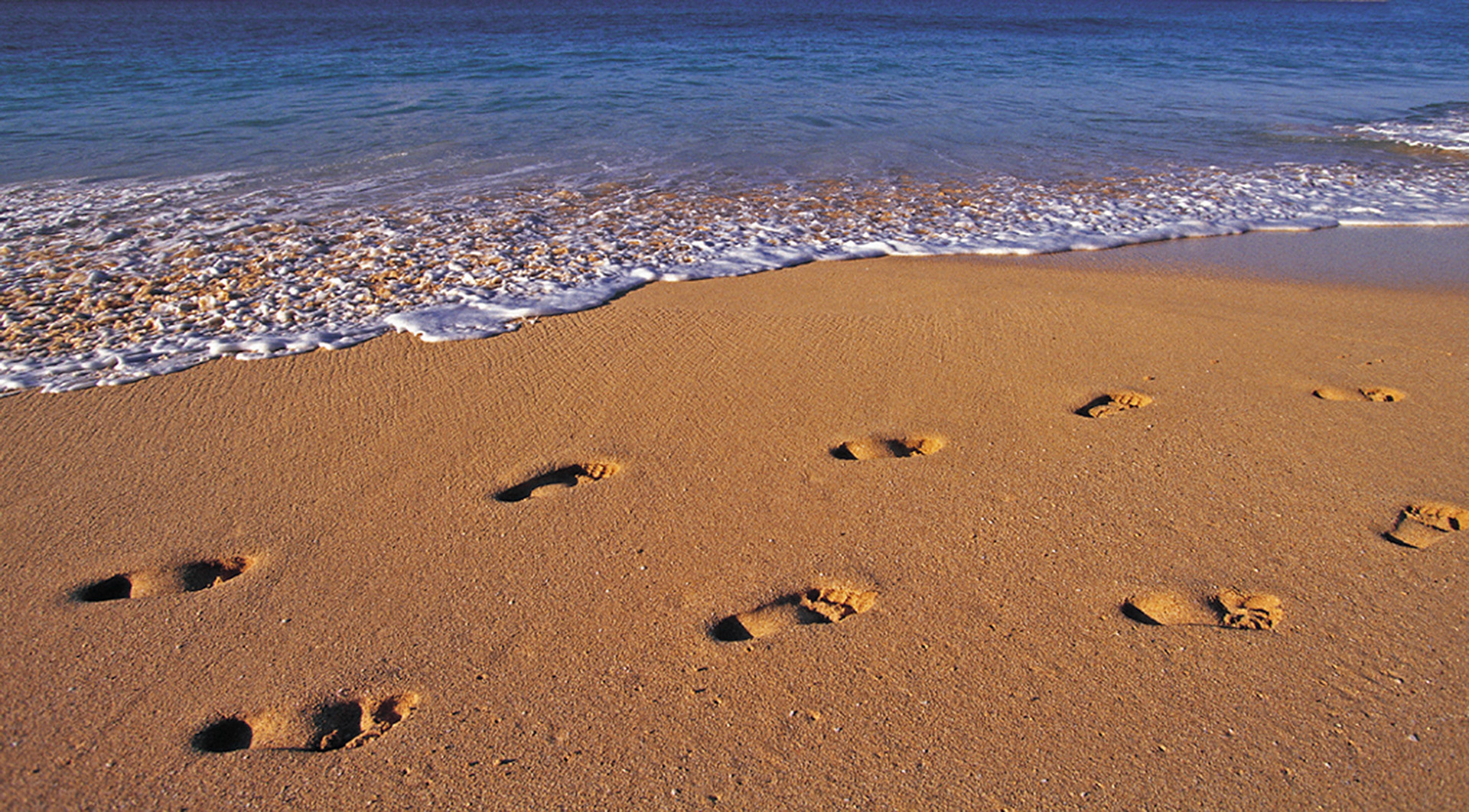Just footsteps