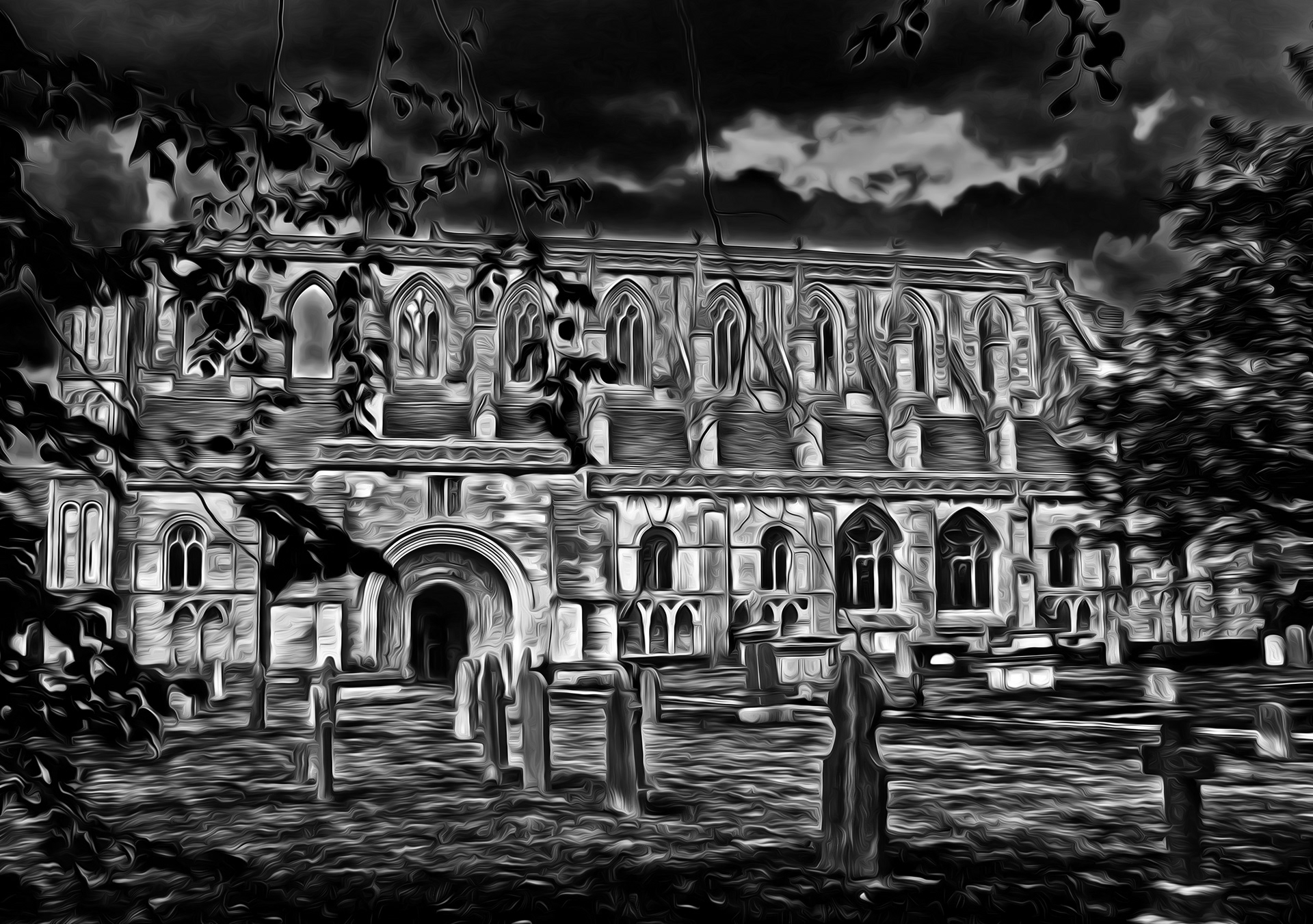 Gothic Abbey Ruin