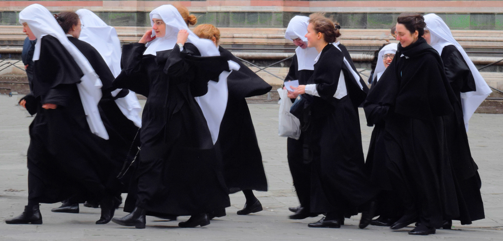 Nuns in a flurry