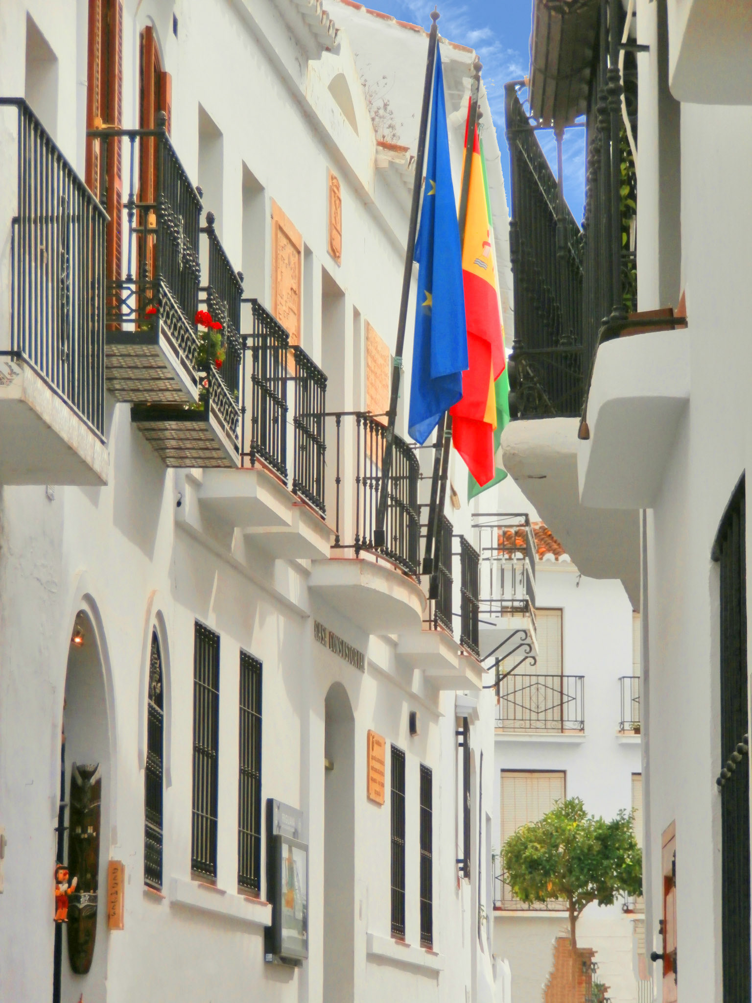 White Village Colour Flags