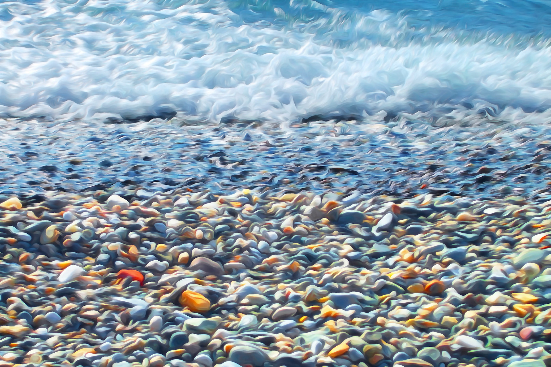 Pebble Beach and Tide Rush in