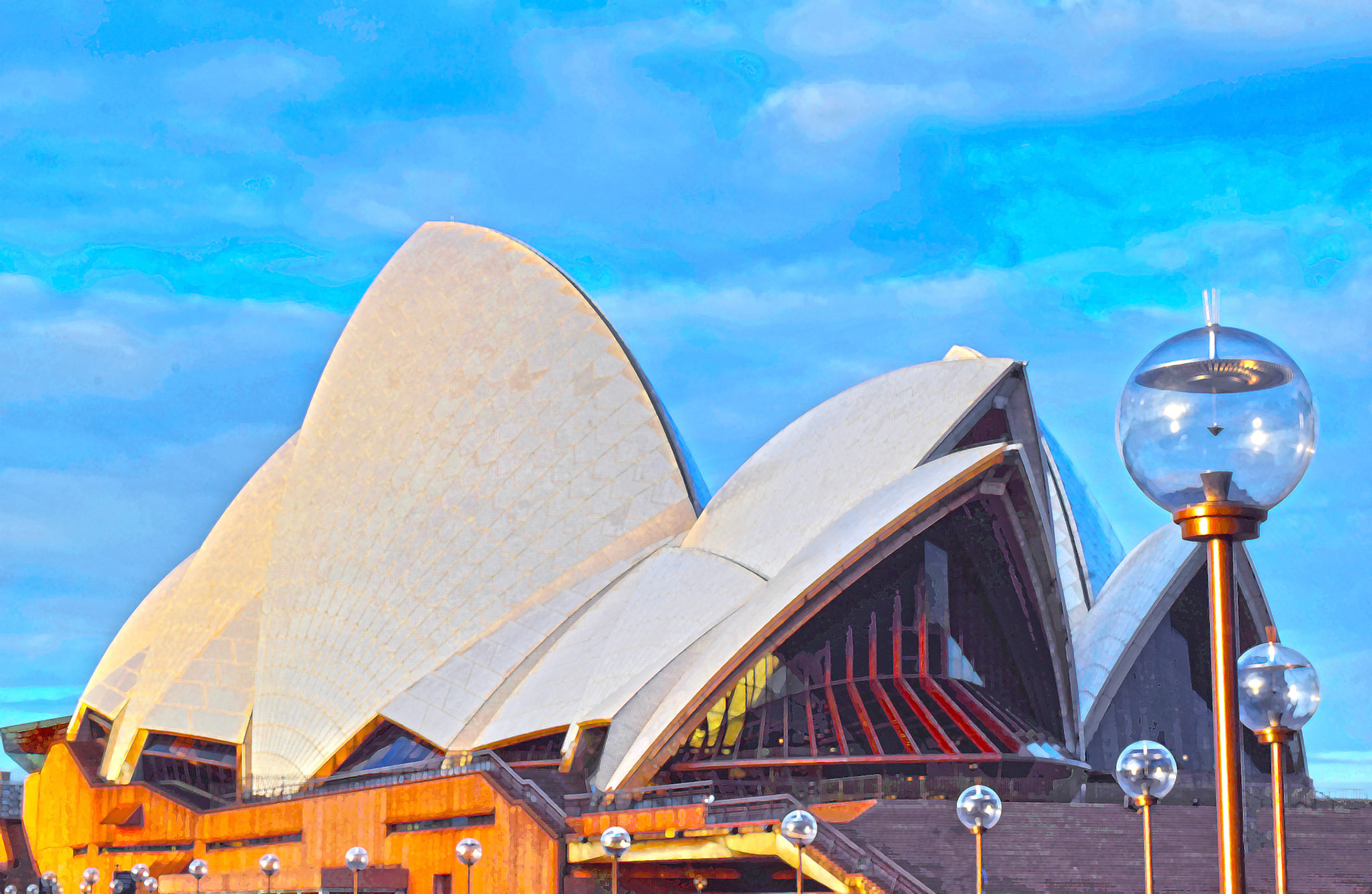 Lights lead to Opera House