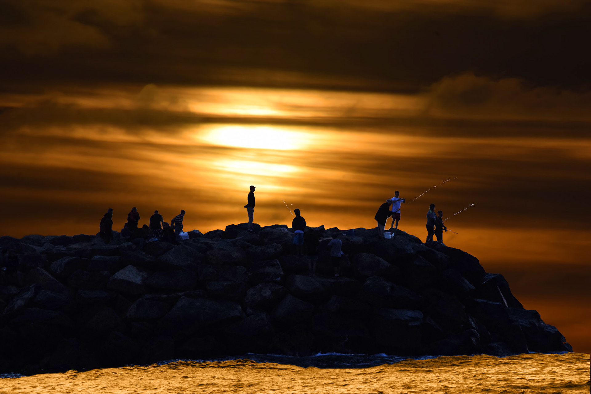 Night fishing