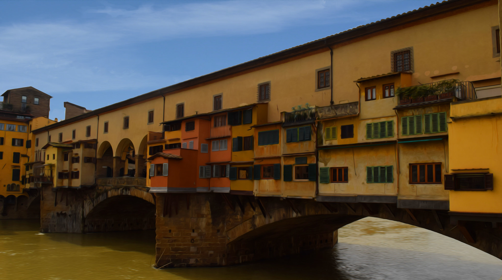 Behind the Ponte Vecchio