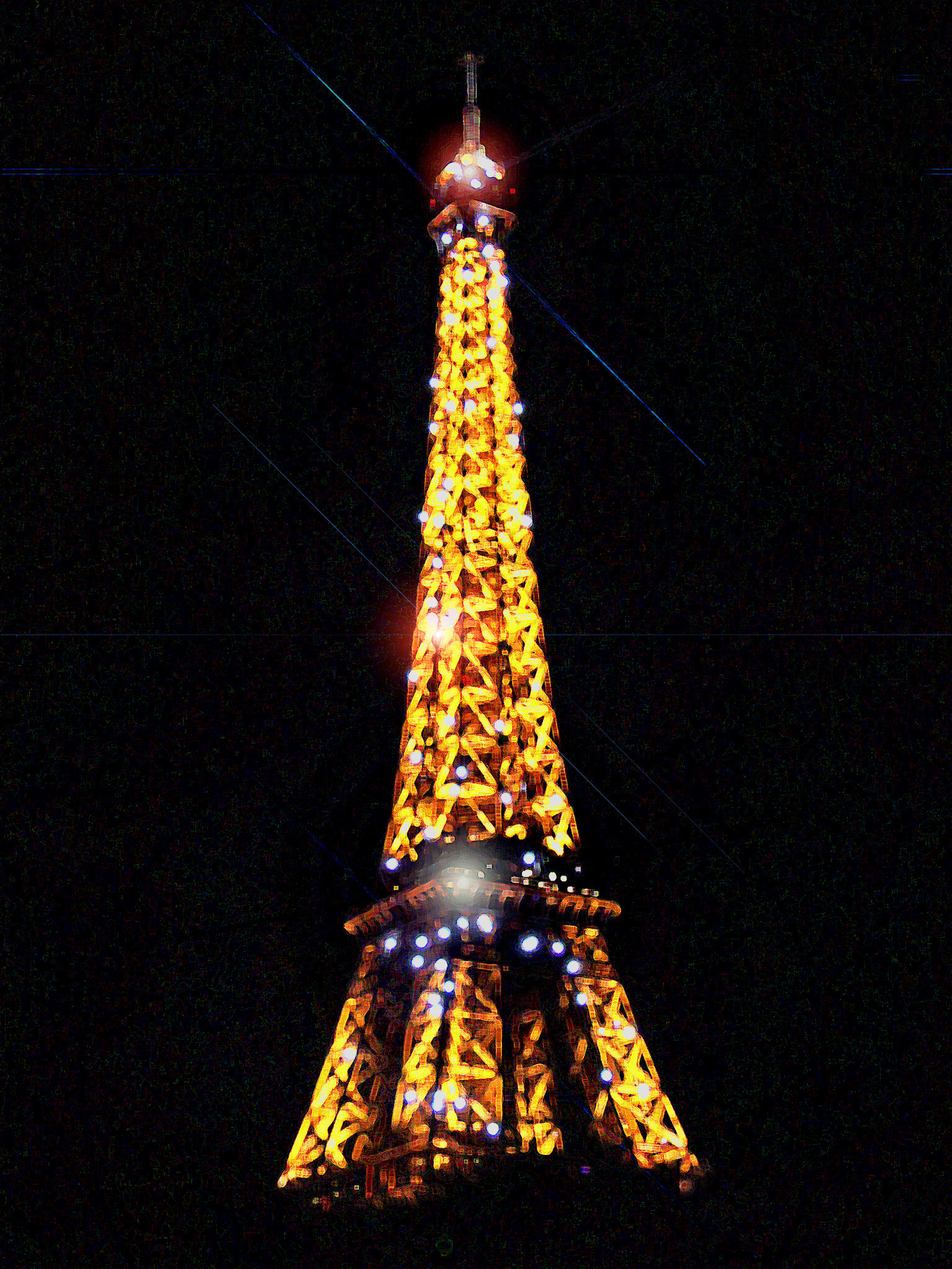 All lit up