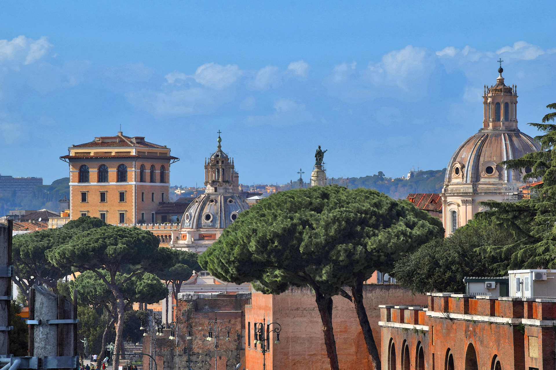 Rooftops of a Roman Spring