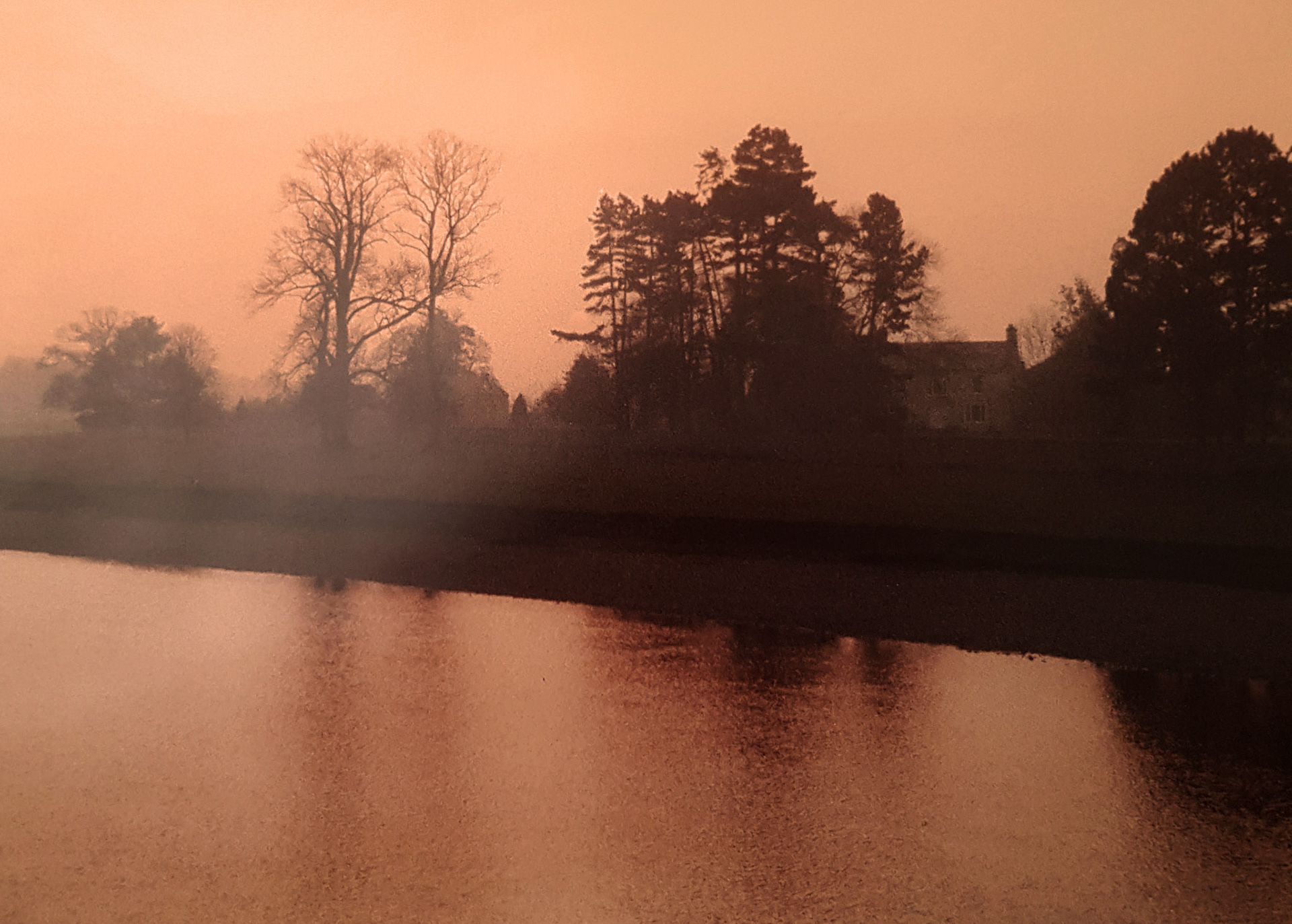 Glasbury hazy sunset