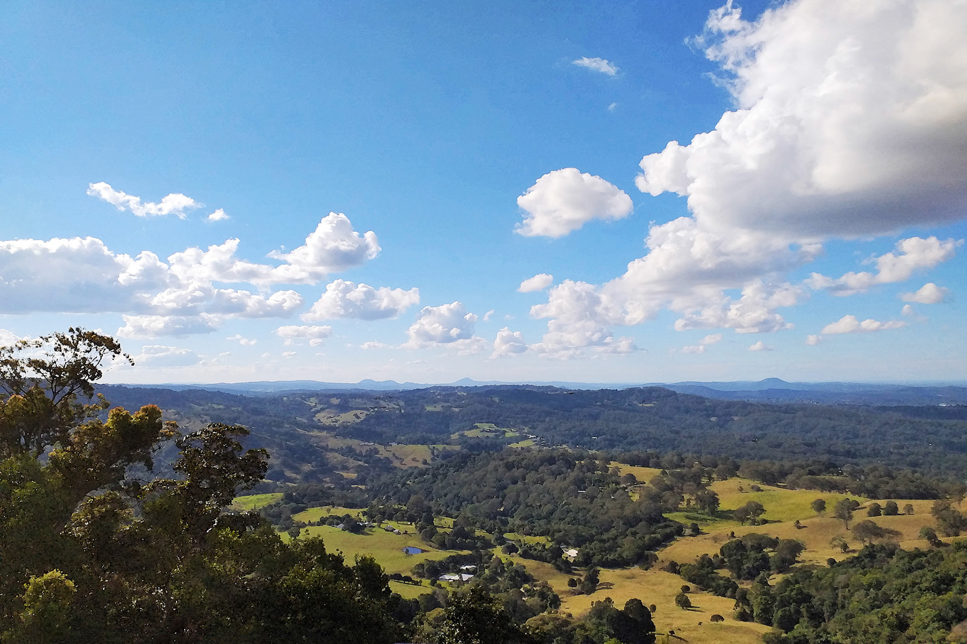 Looking down from Montville