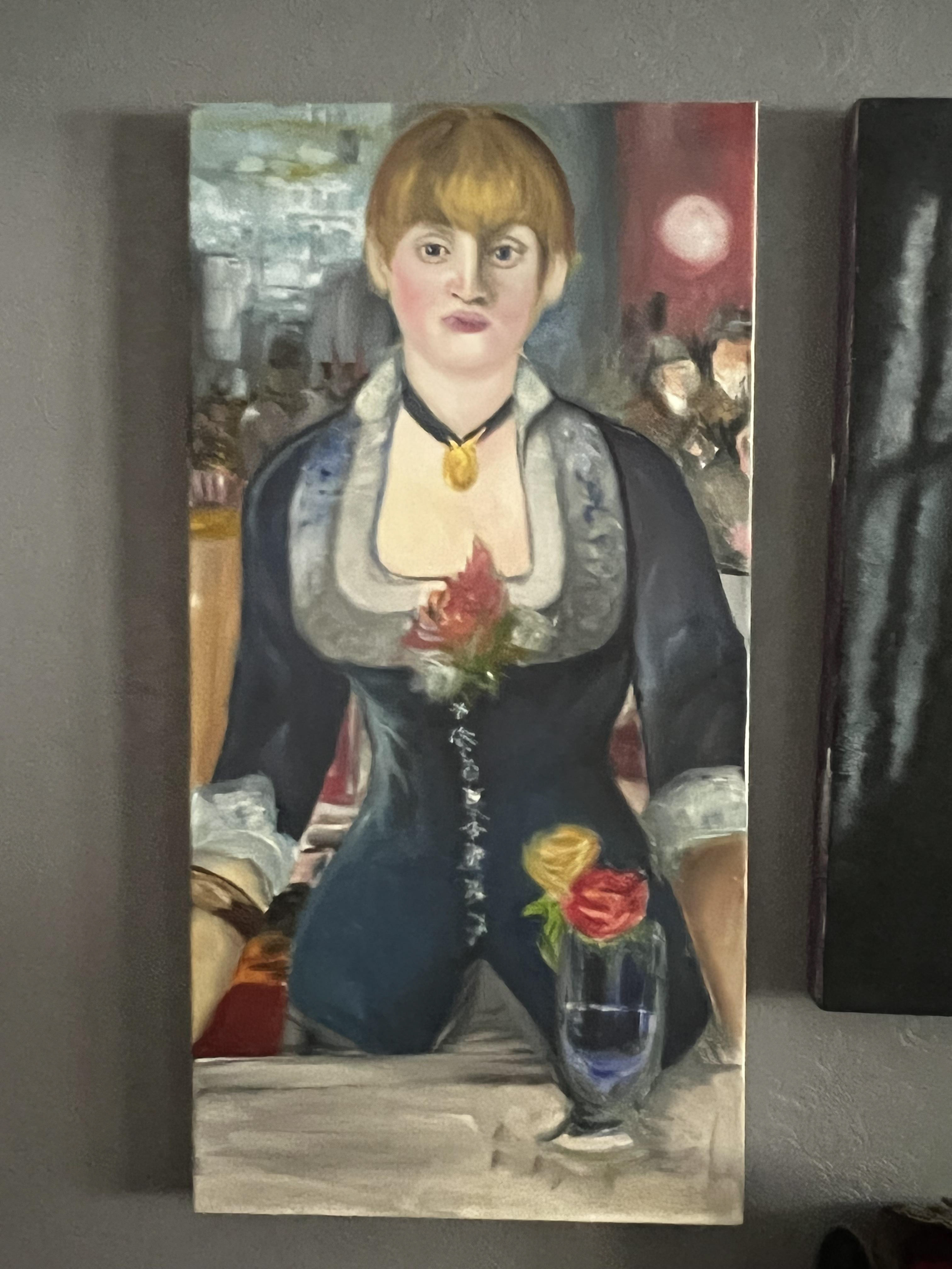 Girl behind the bar - study