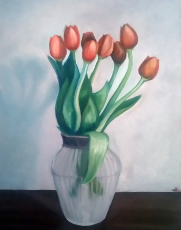 Tulips in a Vase