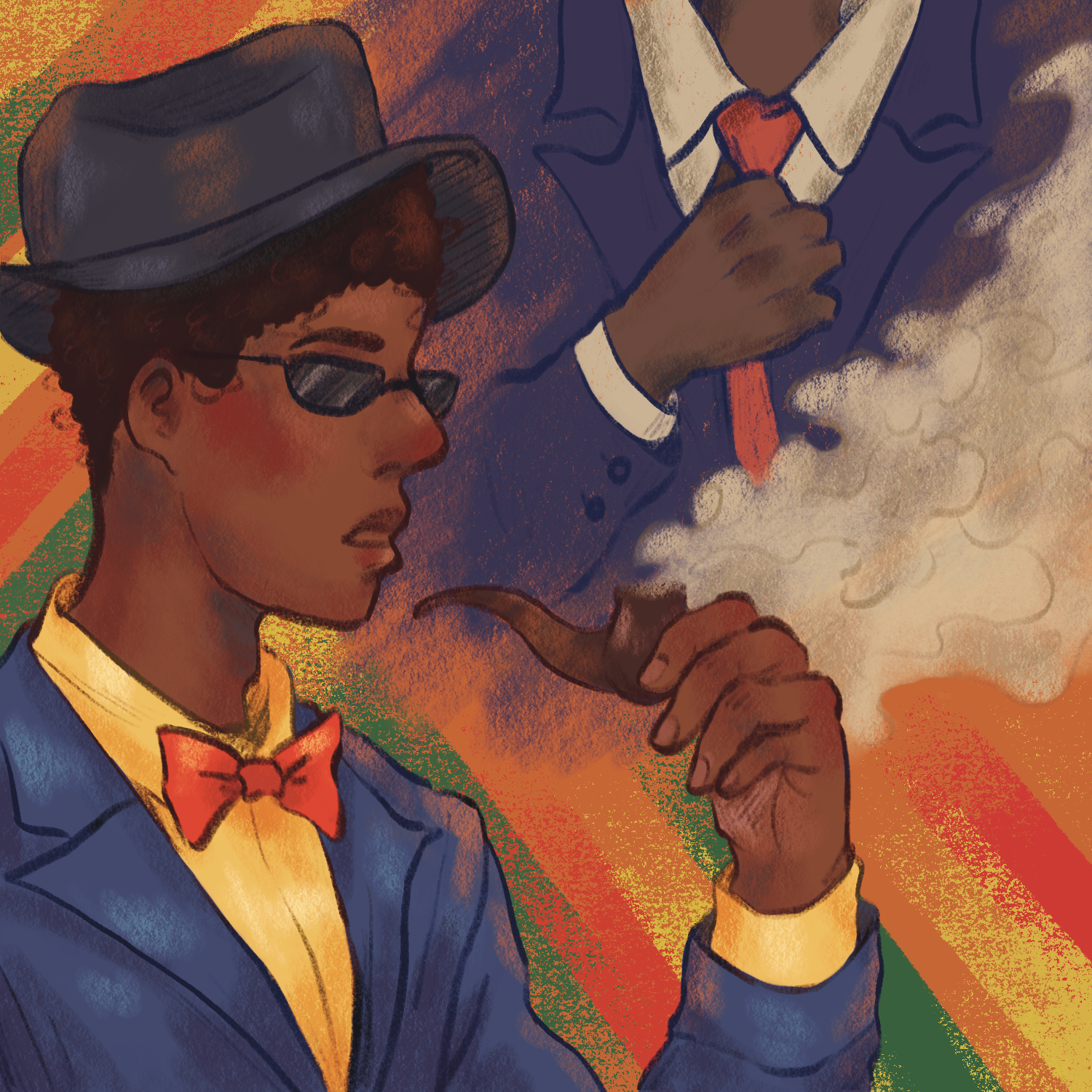 W27 spot illustration for W27’s MET Gala Black Style article