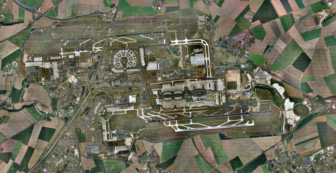 Charles de Gaulle International Airport, Greater Paris, France, 2007, 82” x 41.1”, digital print