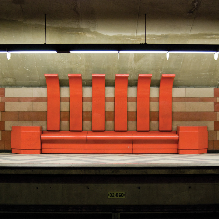 Edouard Montpetit Station, 2009, 21" x 21", digital print