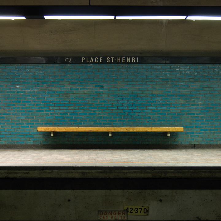 Place St-Henri Station, 2009, 21" x 21", digital print