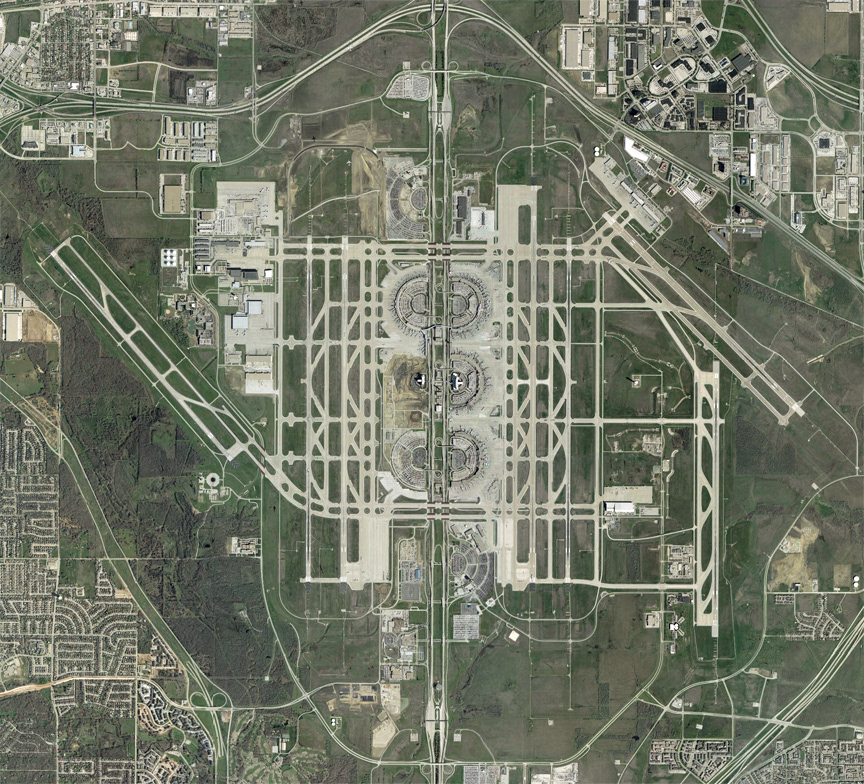 Dallas-Fort Worth International Airport, Dallas/Fort Worth, USA, 2007, 65.3” x 59.6”, digital print