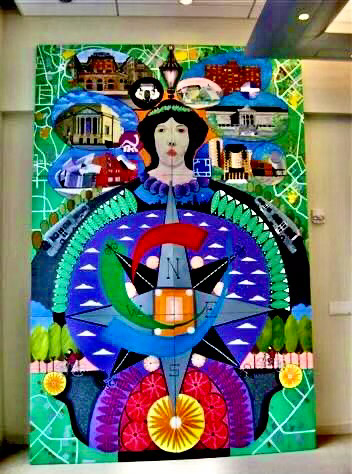 Mural for University Circle Incorporated, Old Higbee’s building, downtown Cleveland, Ohio