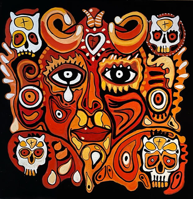 26”x 26” Acrylic on vinyl