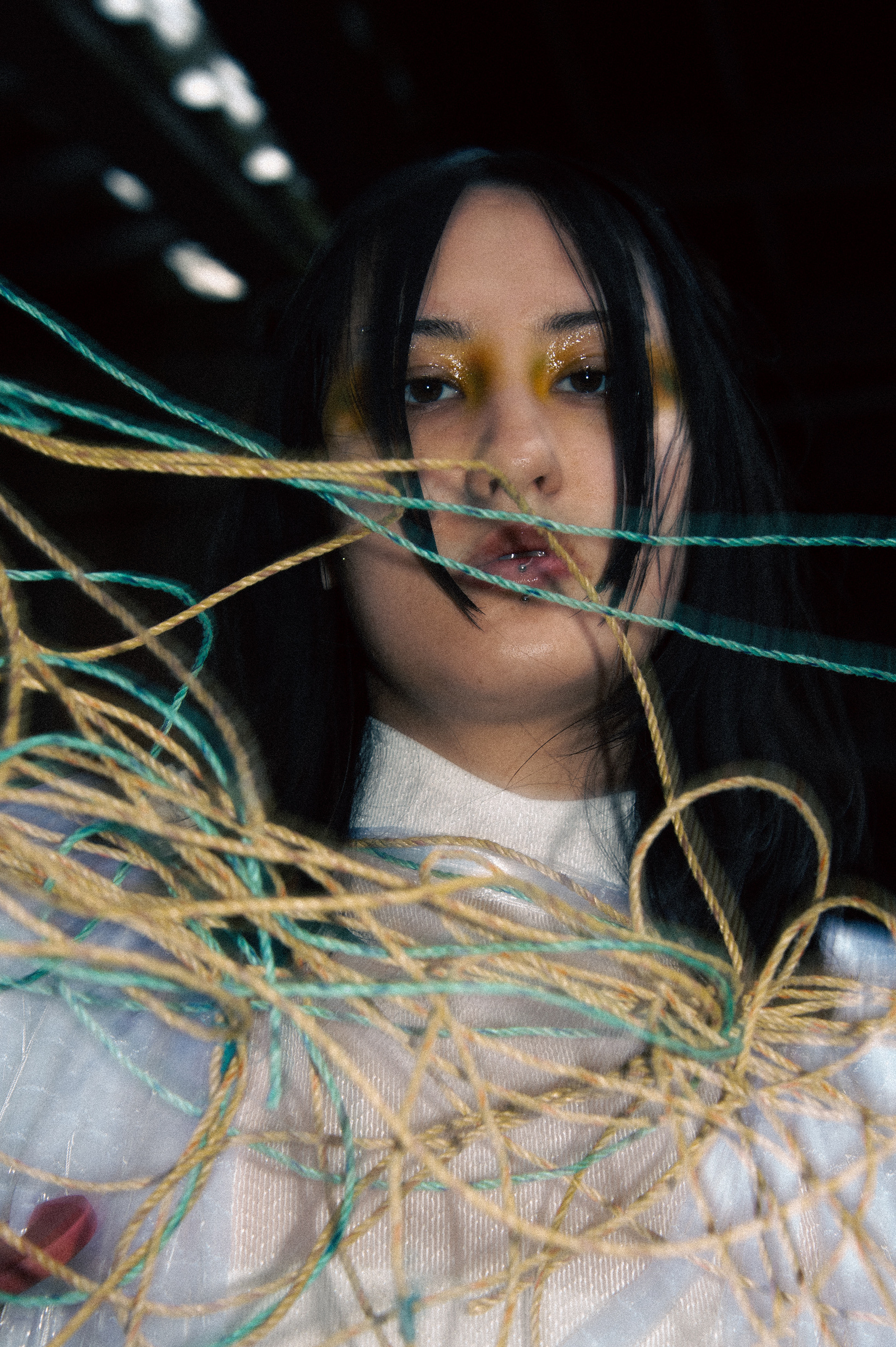 CONSTRAINT: FISH NET SHIFT DRESS