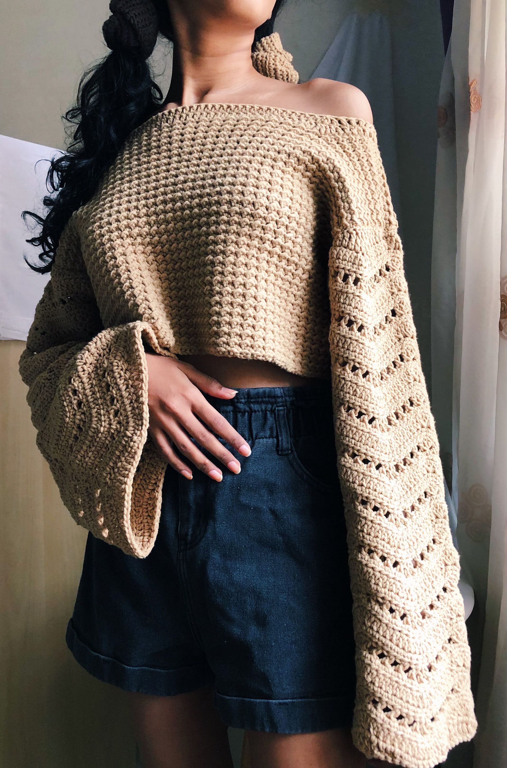 Buttercream Cropped Sweater