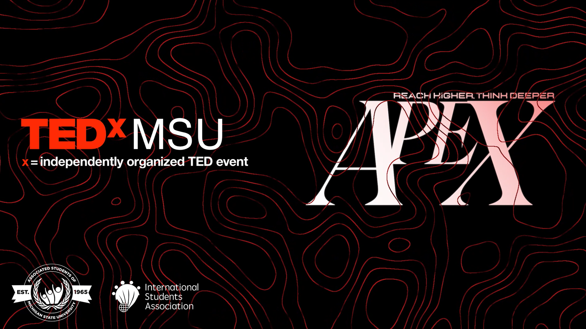 TEDxMSU Apex Title Card