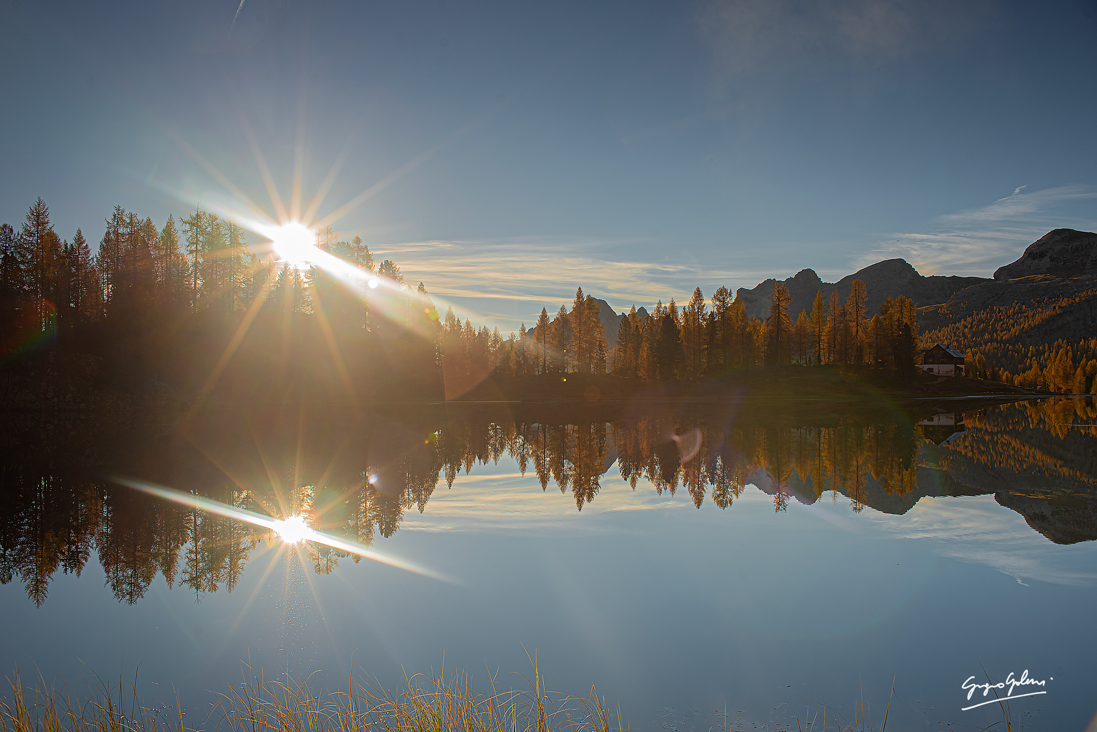 Alba al Lago di Federa