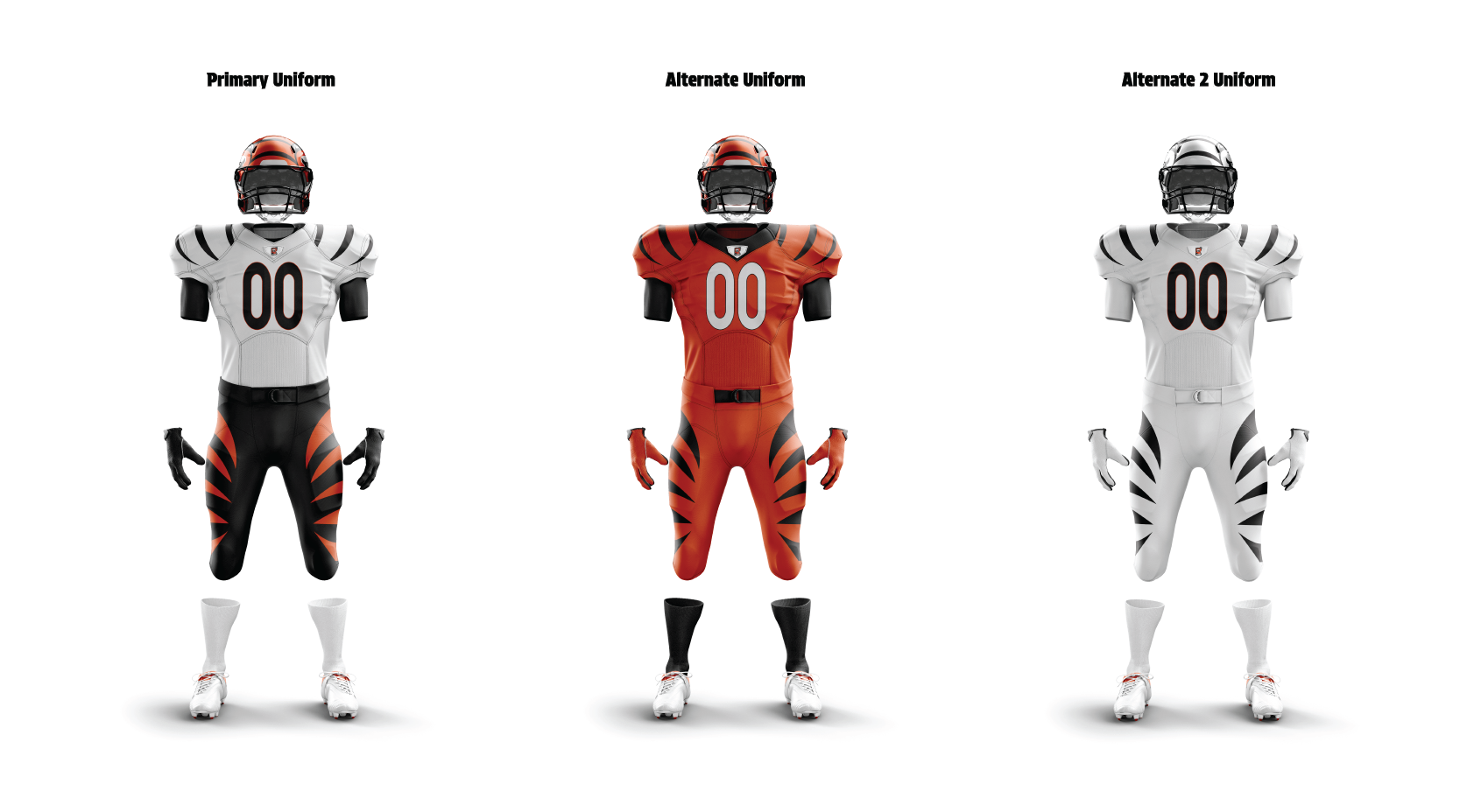 Cincinnati Bengals Uniform Mockup