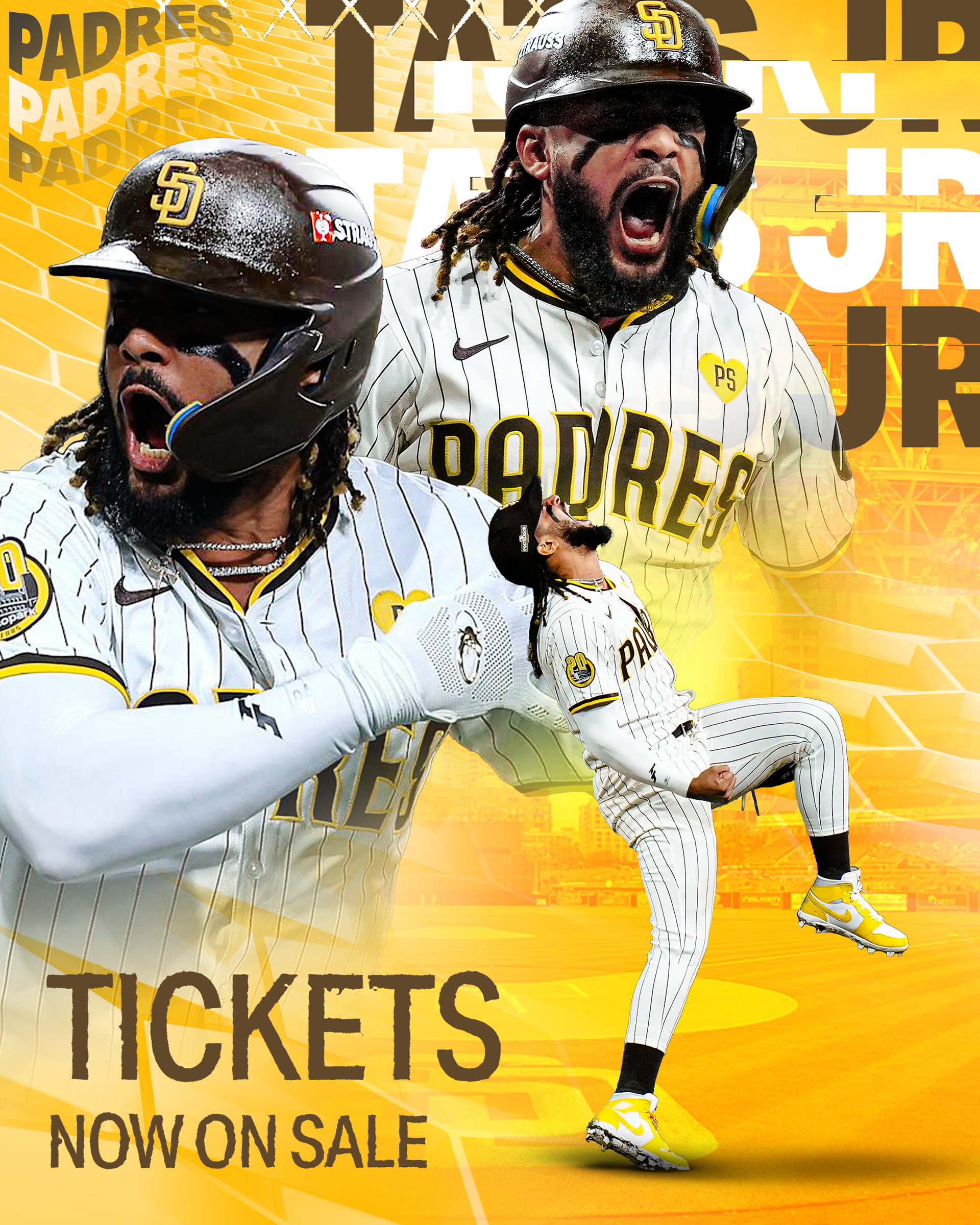 Promotional Tickets on Sale Poster for the San Diego Padres Concept