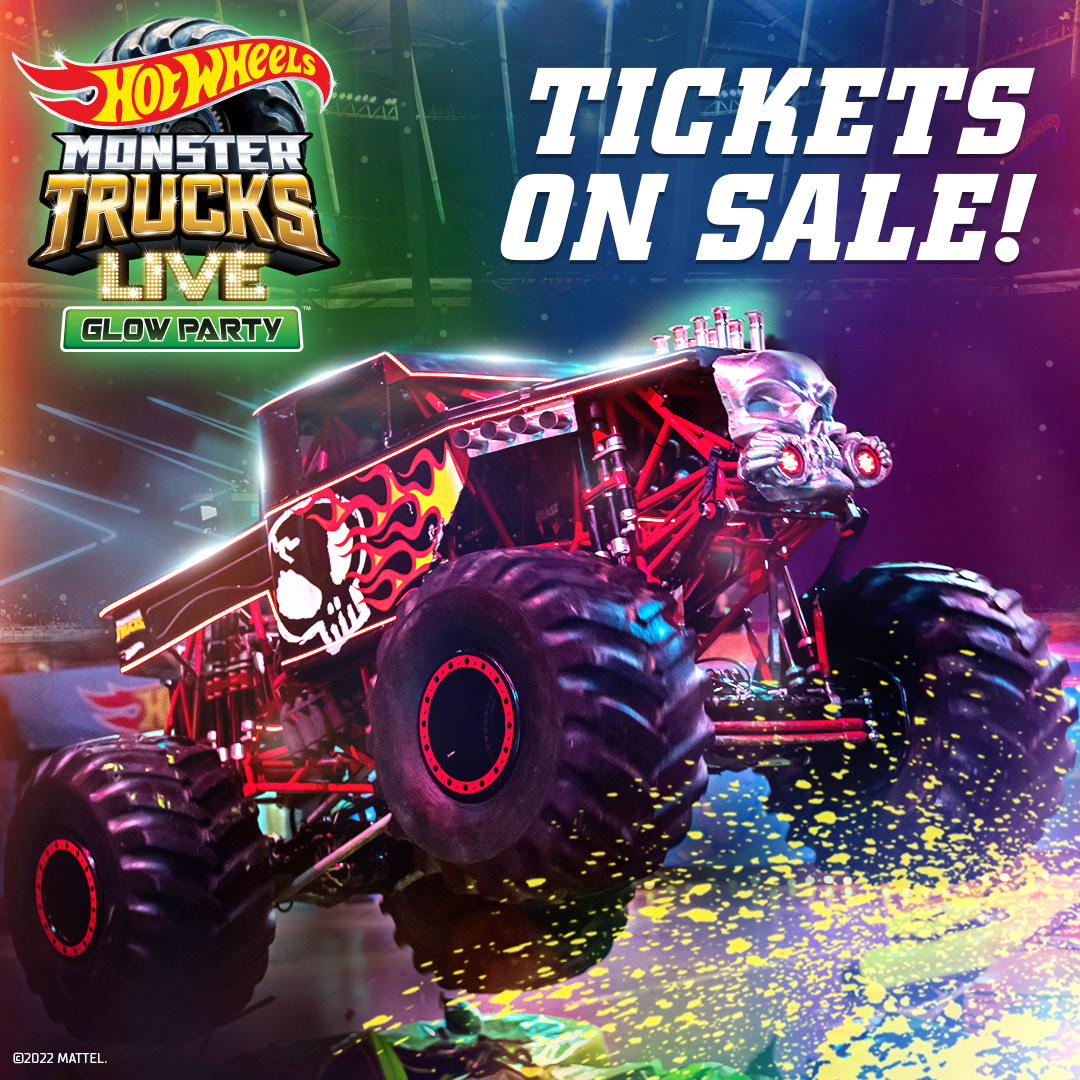 Bilhetes HOT WHEELS MONSTER TRUCKS LIVE GLOW PARTY