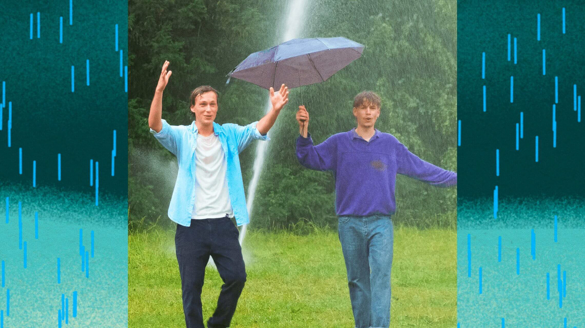 Plan final sous la pluie
