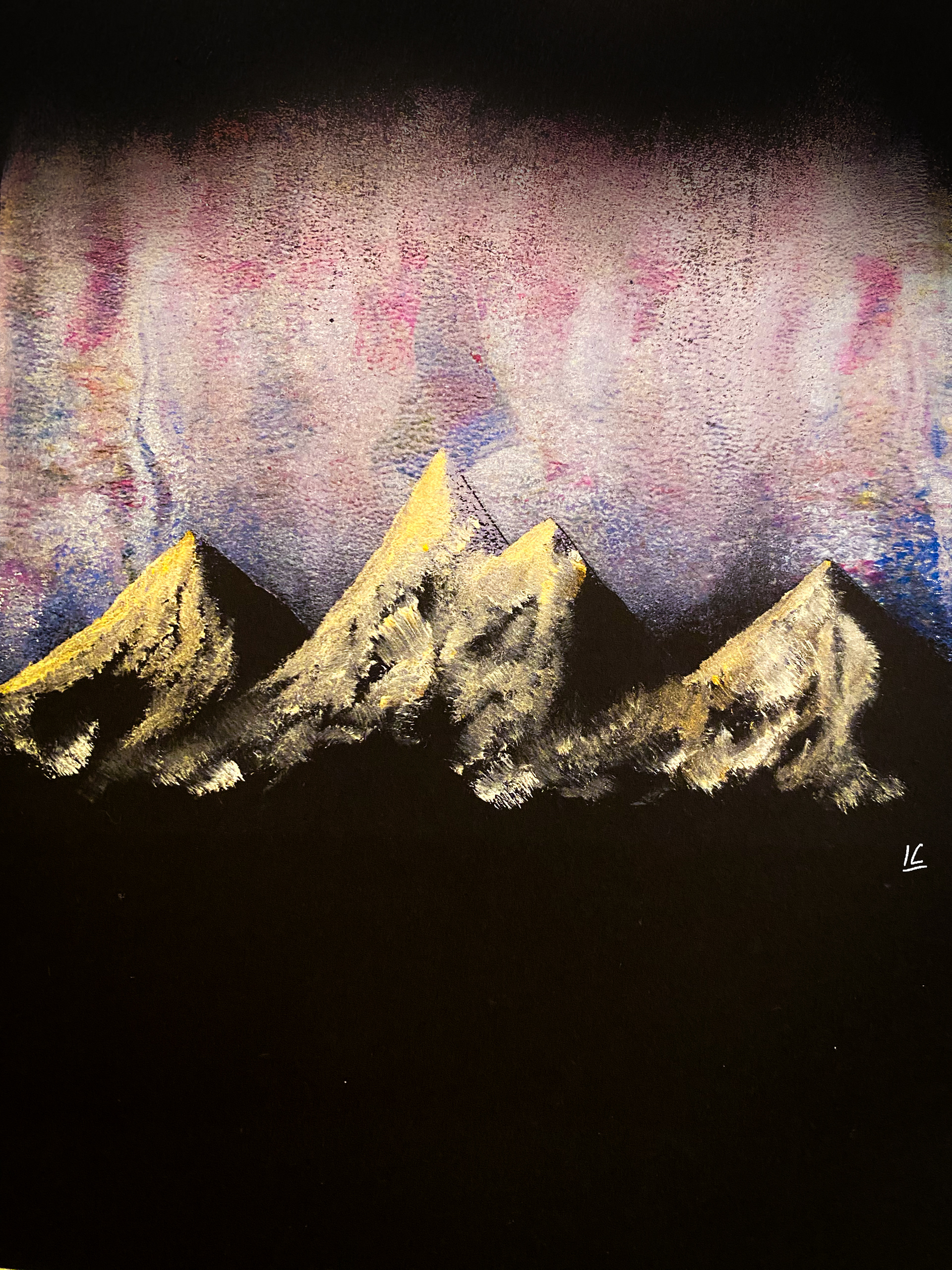 Golden Mountains, Gelatin Print