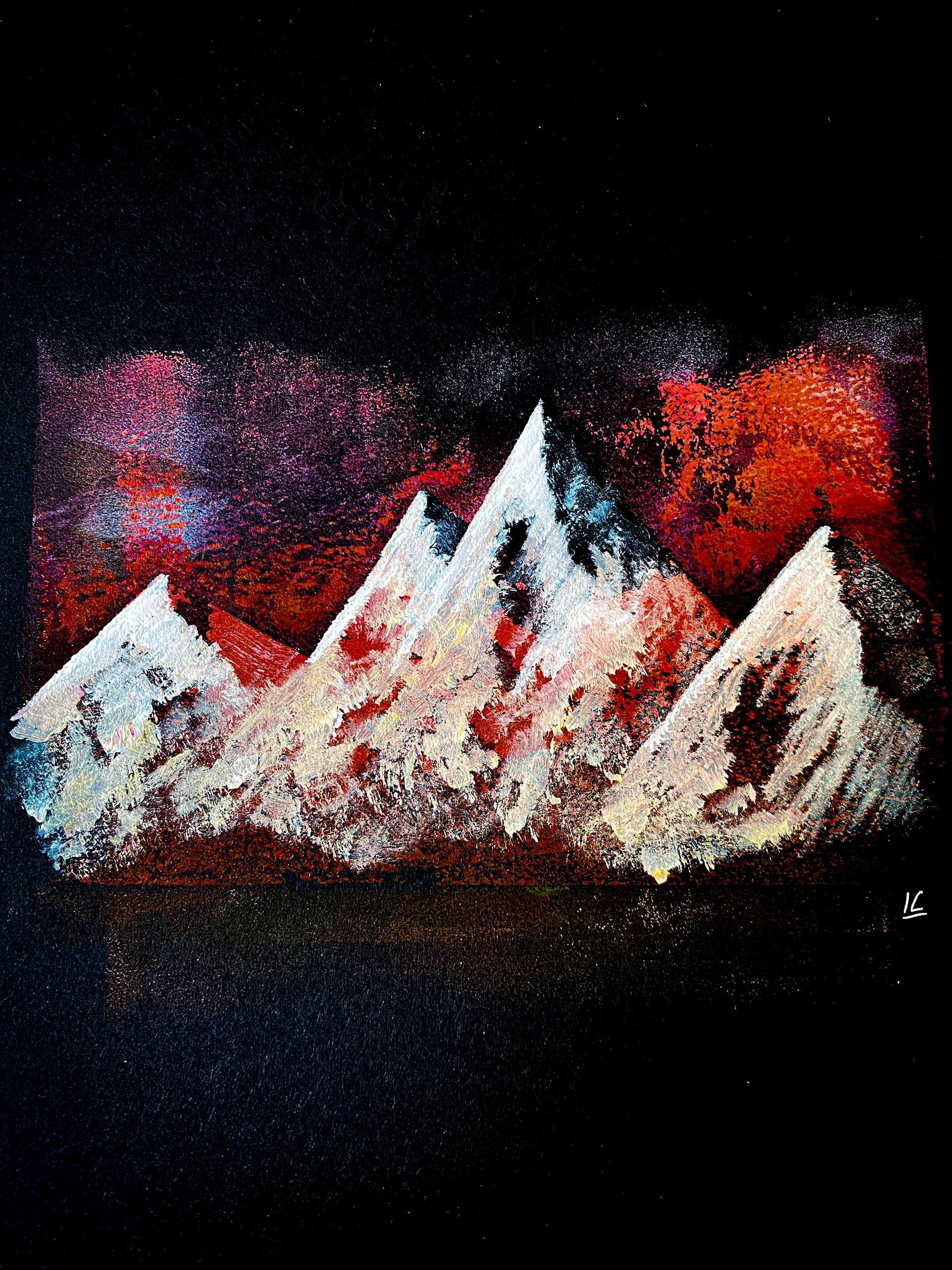 Red Mountains 1, Gelatin Print