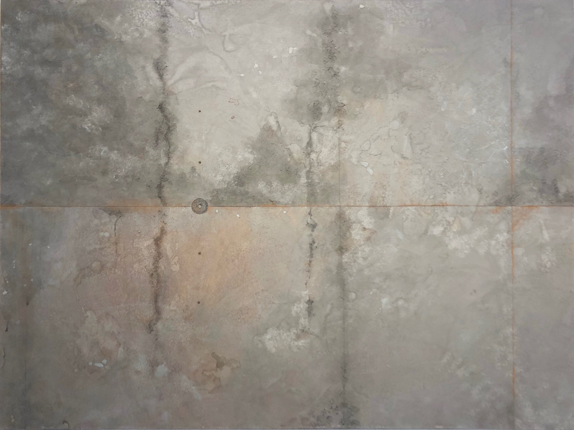 「かべ　そまりなさい」 2019 900mm×1200mm 紙本彩色、岩絵具