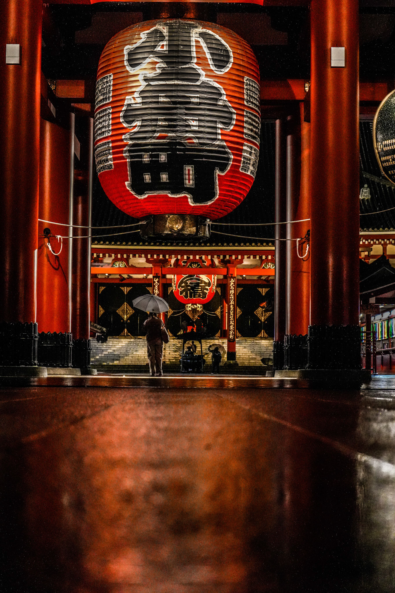 Rainy Night at Sensō-ji