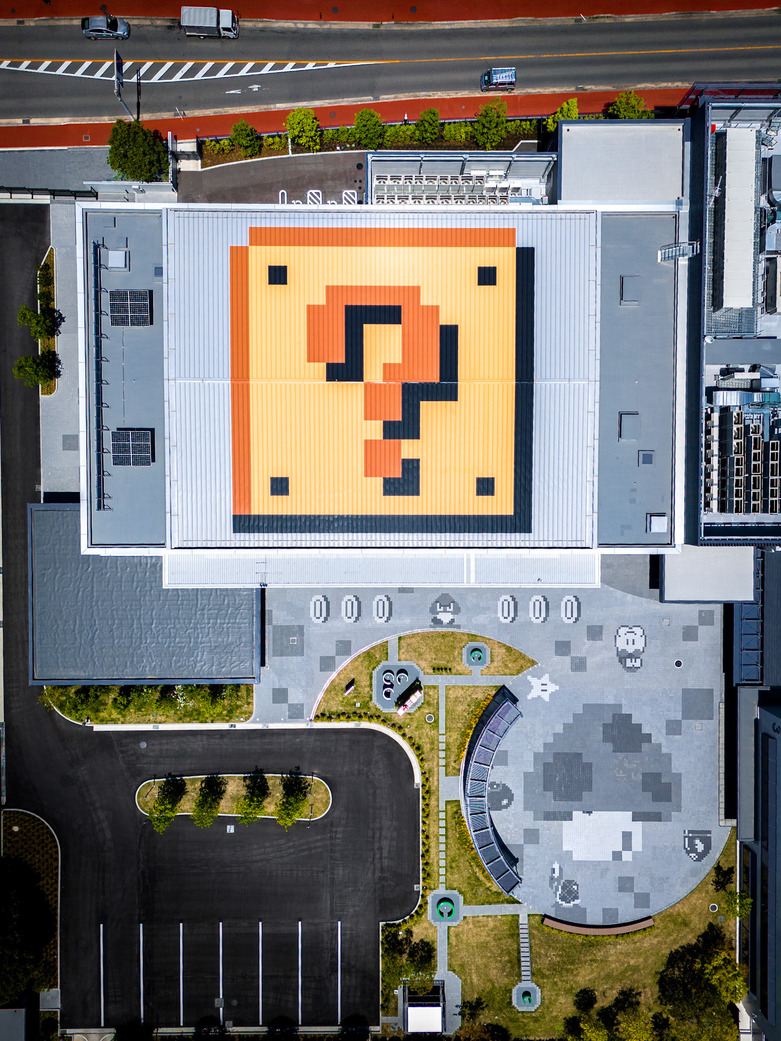 Above the Nintendo Museum
