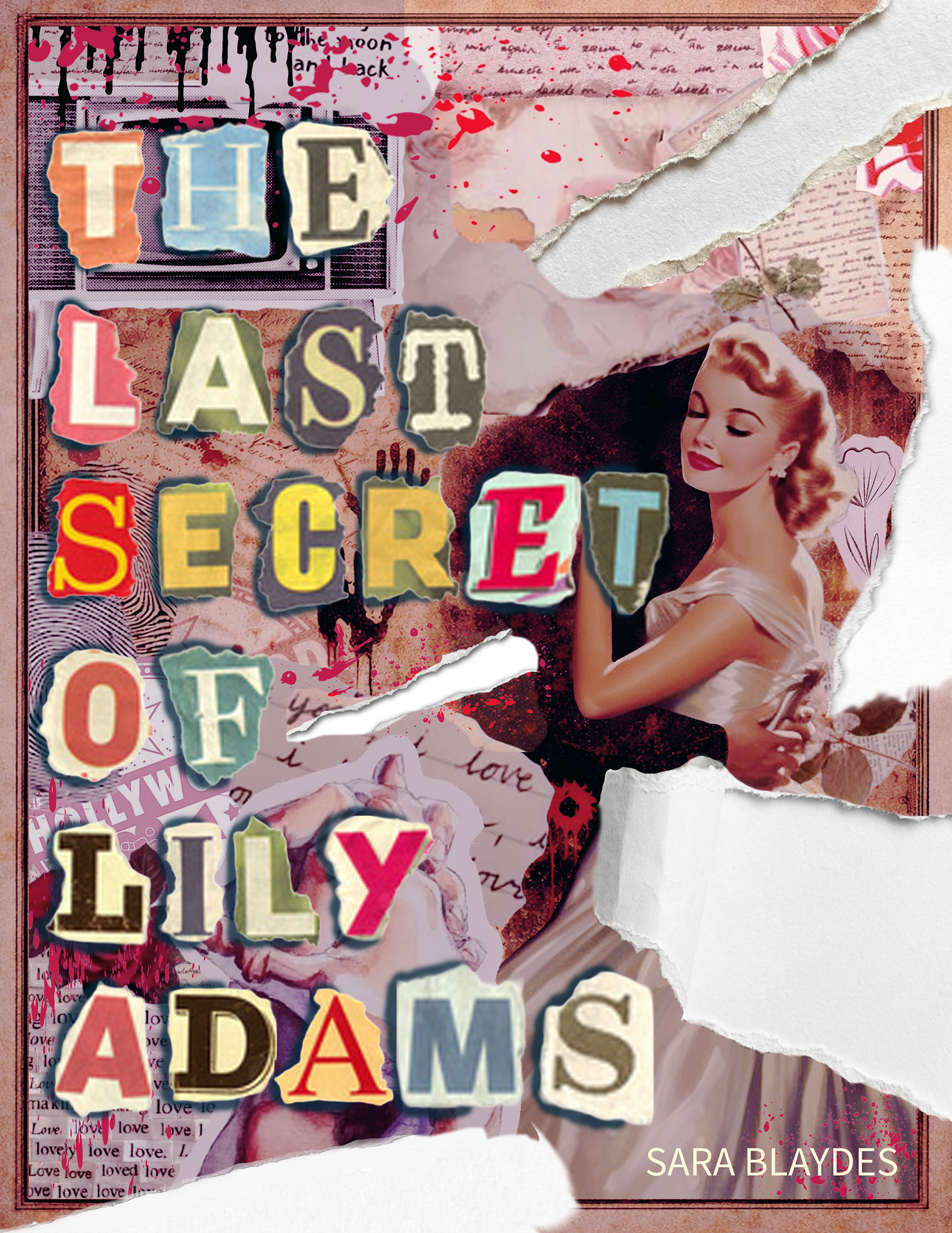 The Last Secret of Lily Adams by Sara Blaydes, Book Cover Design, Photoshop